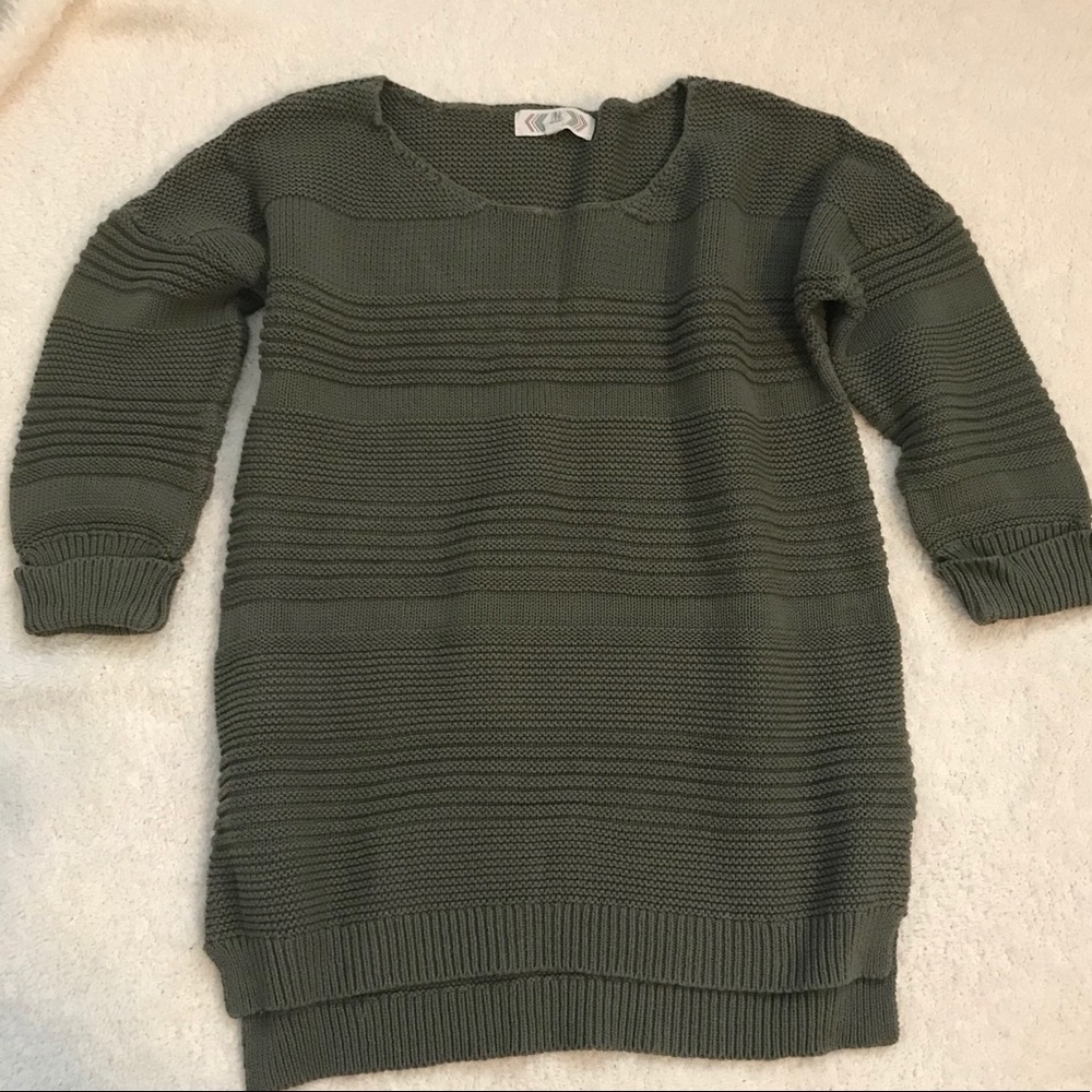 Green Slouchy Sweater